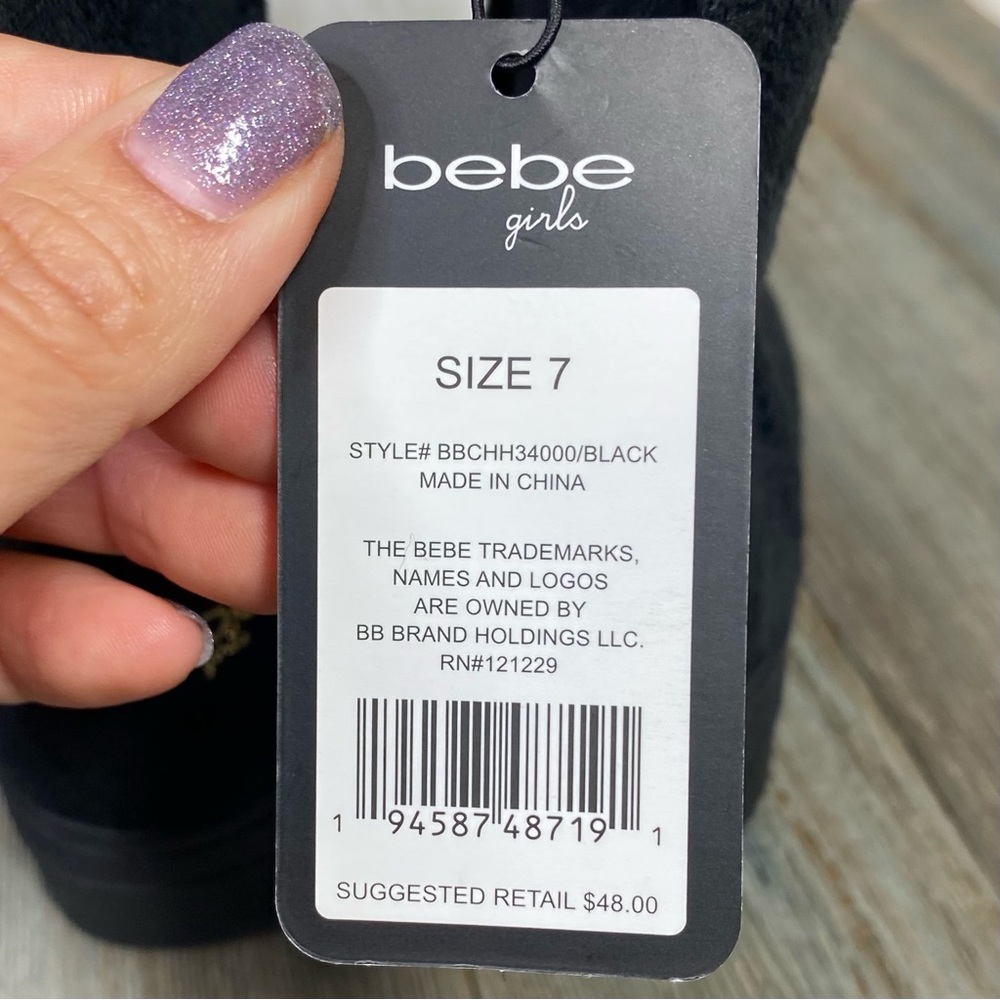 bebe Girls Mid Calf Microsuede Winter Boots 
Size 7 - Picture 5 of 10